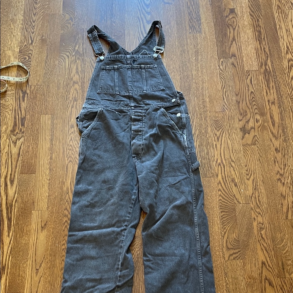 AMO Charcoal Denim Overalls